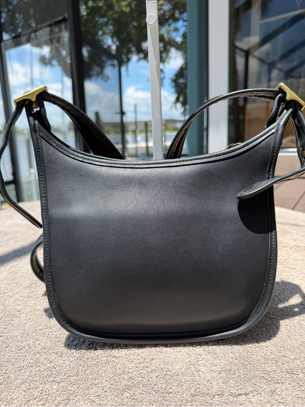Coach Vintage Black Leather Janice Legacy Crossbody 9950 Dominican Republic - Picture 2 of 14